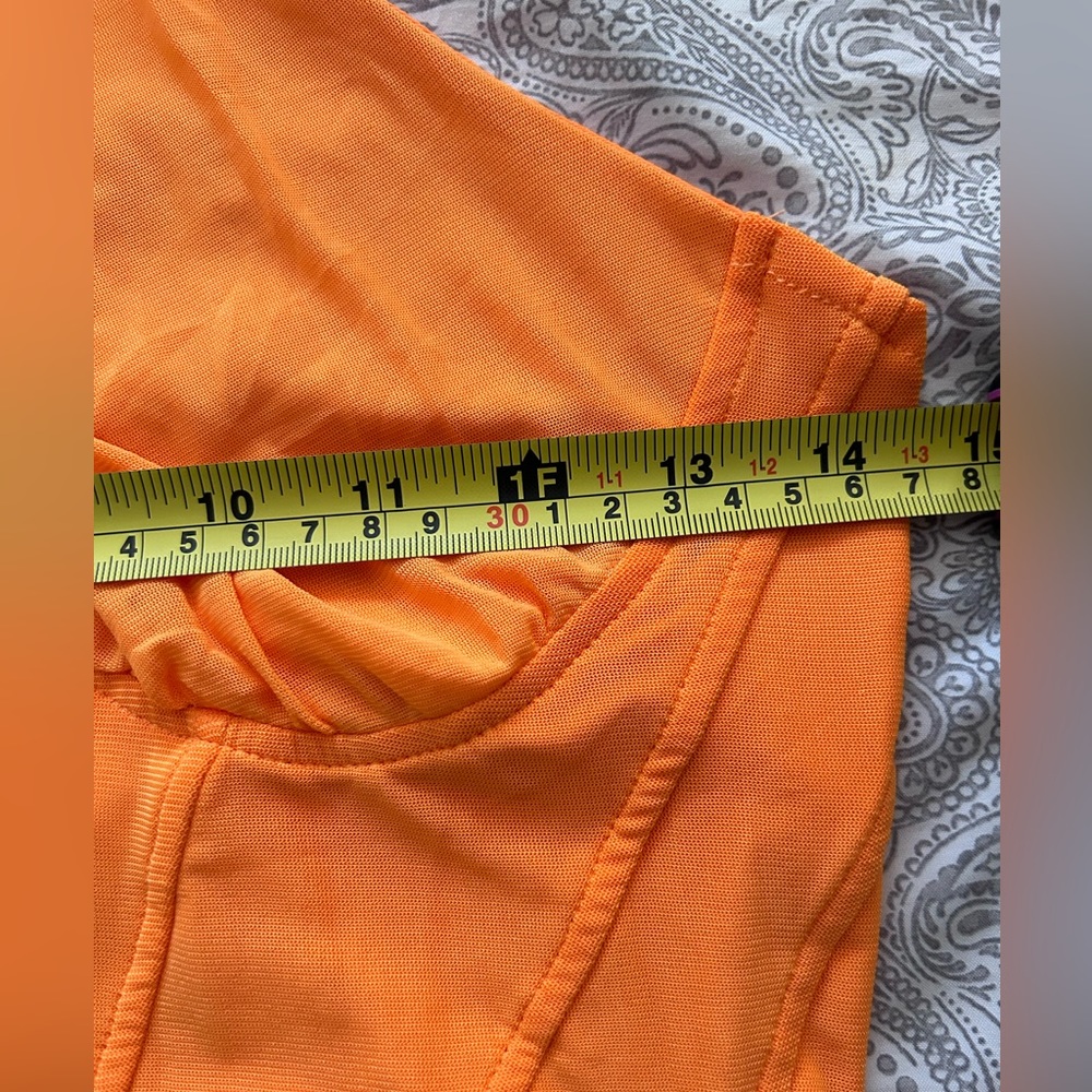 Orange Corset Top - Picture 6 of 7